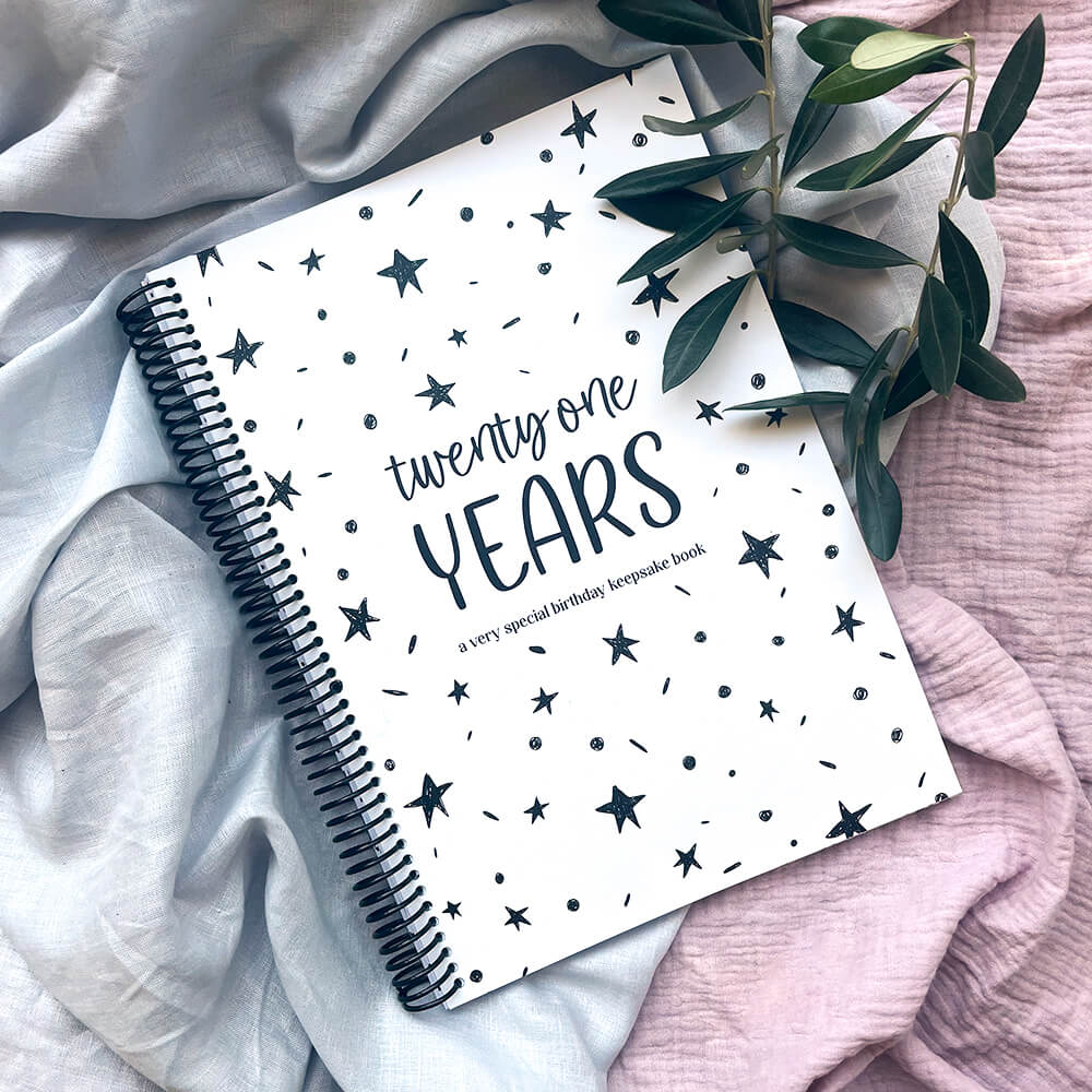 21 Years Birthday Keepsake Book