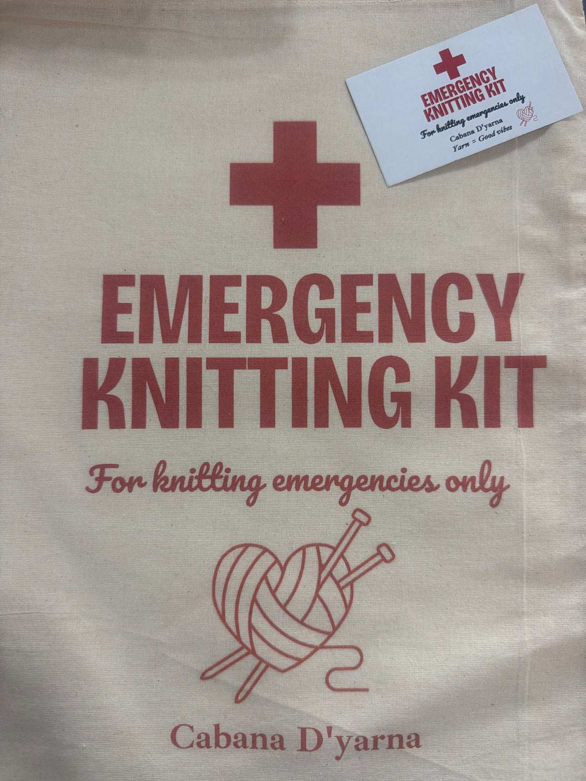 Emergency Knitting kit bag