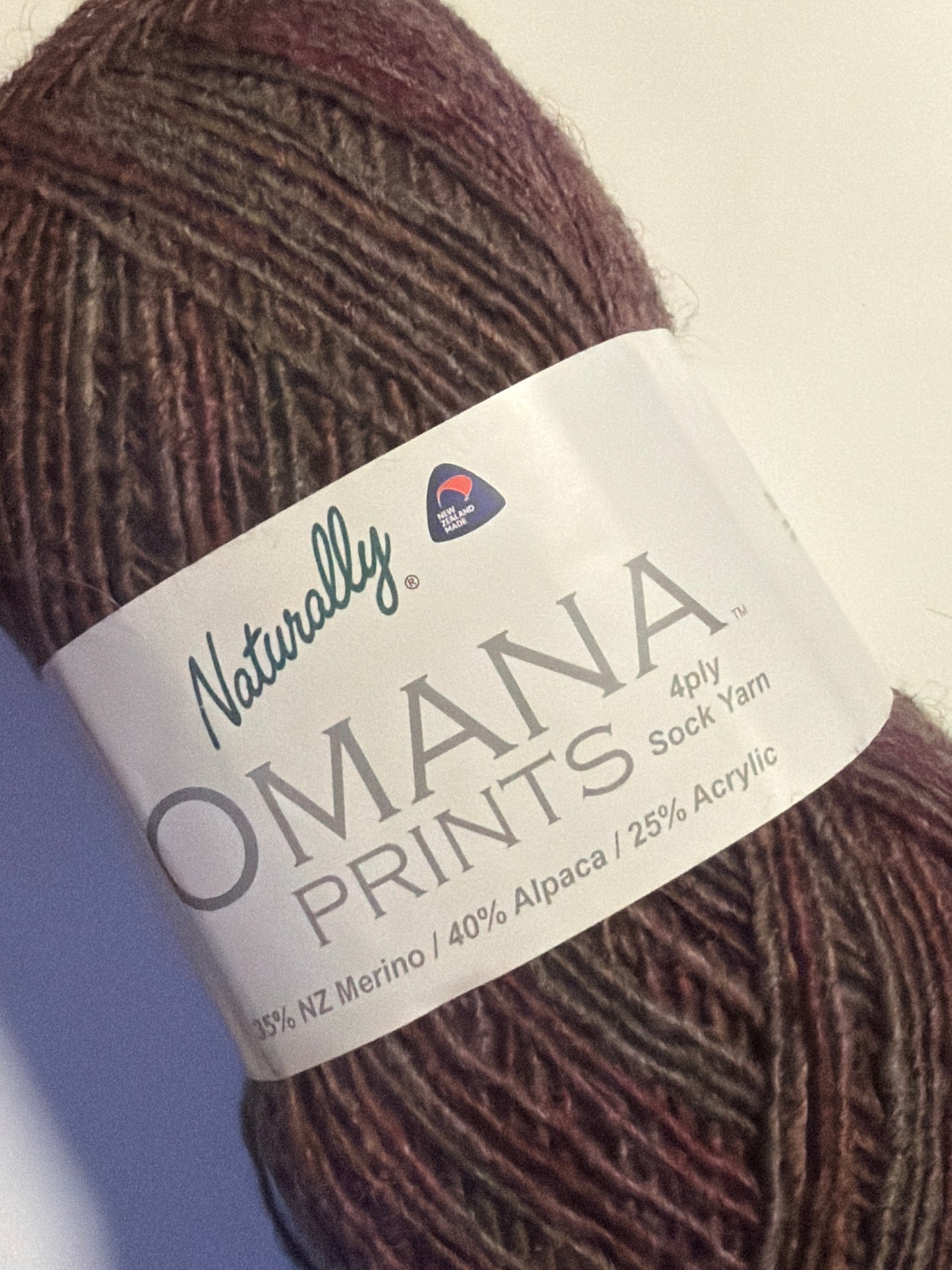 Naturally Omana 4ply sock yarn
