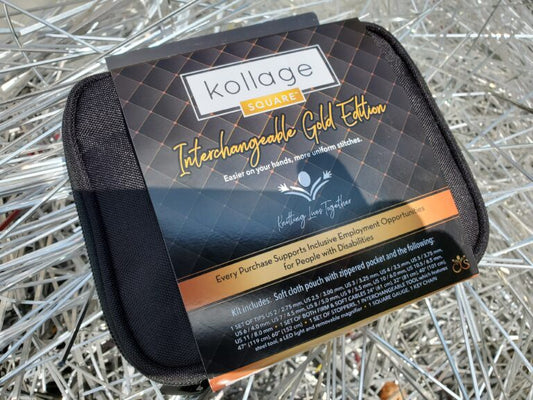 Kollage Square knitting needles GOLD EDITION